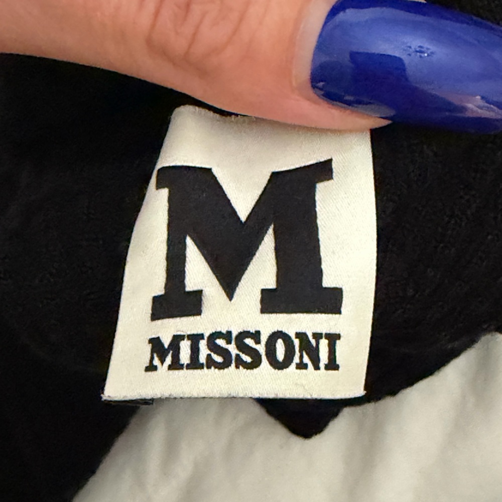 Missioni Black Turtleneck Light Sweater